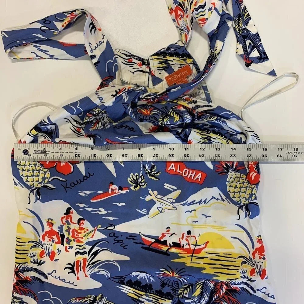 Tommy Bahama Women's Relax Aloha Hawaii Floral Tropical Halter Dress Size XXS - Picture 7 of 8